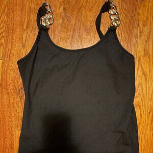 WOMENS TANK TOP WITH GOLD ACCENTS